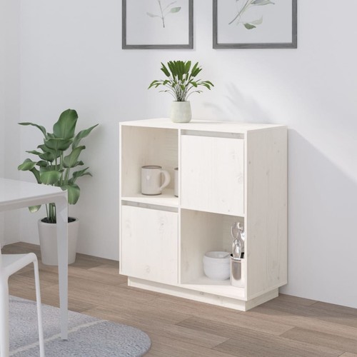 Buffet blanc 74x35x80 bois - 74x35x80,
