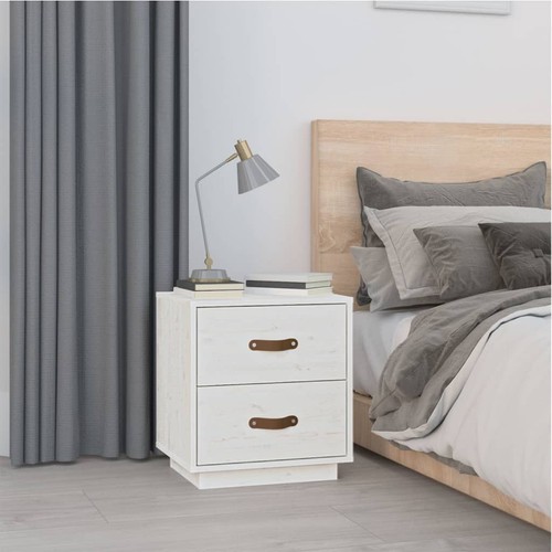 Table chevet blanc - table, 40x34x45