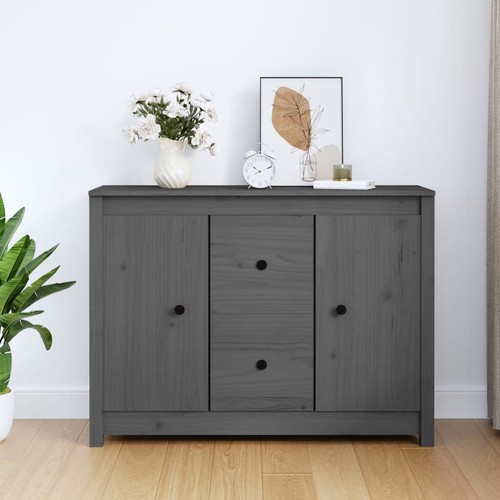 Buffet gris 100x35x74 - buffet,